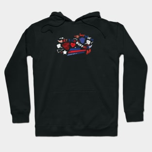 Red White and Bills Hoodie